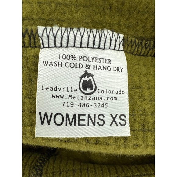 Melanzana‎ Fleece Hoodie Dress Olive Black Womens XS - Picture 6 of 6